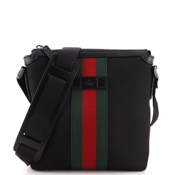 Gucci Web Messenger Bag (Outlet) Techno Canvas Small