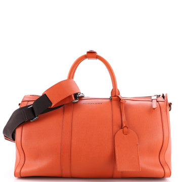 Burberry Boston Holdall Duffle Bag Leather Medium