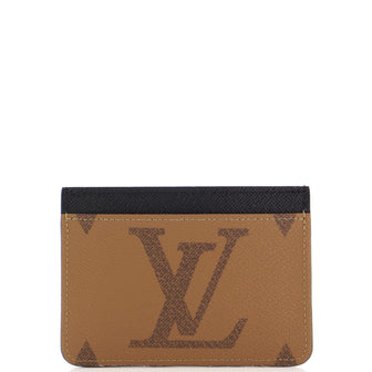 Louis Vuitton LV Side-Up Card Holder Reverse Monogram Giant and Monogram Canvas