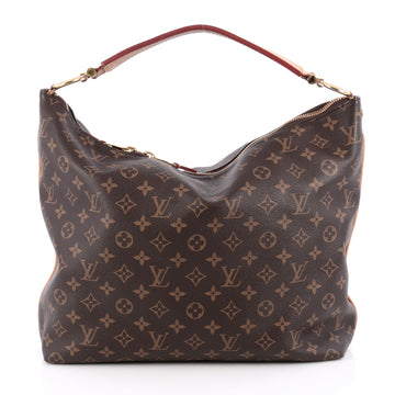 Louis Vuitton Sully Handbag Monogram Canvas MM Brown 2004202