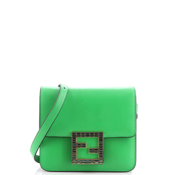 Fendi Fab Shoulder Bag Leather with Crystal Detail