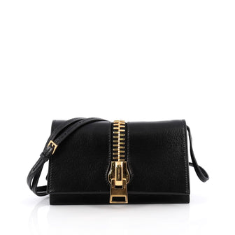 Tom Ford Sedgwick Zip Crossbody Bag Leather Small Black 2004301