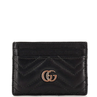 Gucci GG Marmont Card Holder Matelasse Leather