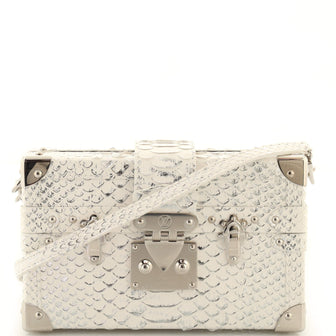 Louis Vuitton Petite Malle Handbag Python