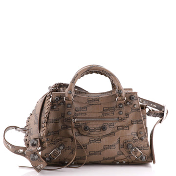 Balenciaga Neo Cagole City Bag BB Monogram Coated Canvas XS