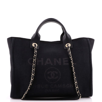 Chanel Deauville NM Tote Mixed Fibers Small