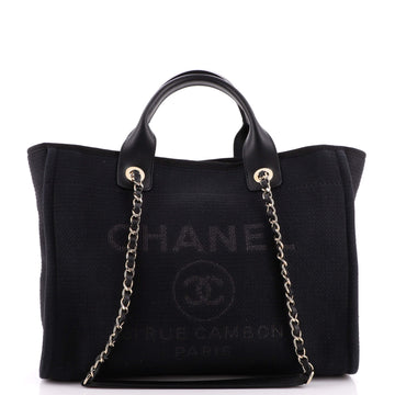 Chanel Deauville NM Tote Mixed Fibers Small