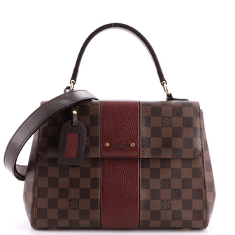 Louis Vuitton Bond Street Handbag Damier with Leather MM