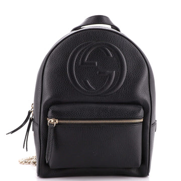 Gucci Soho Chain Backpack Leather