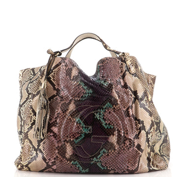 Gucci Soho Shoulder Bag Python Large
