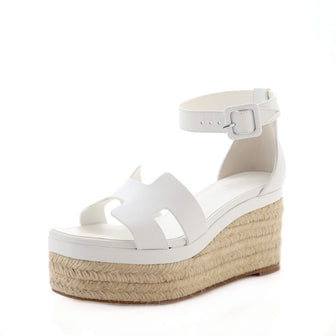 Women's Elda Wedge Espadrilles Leather