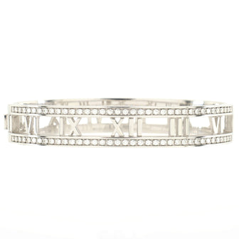 Tiffany and Co. Atlas Open Hinged Roman Numeral Bracelet