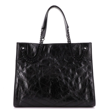 Saint Laurent Niki Shopping Tote Matelasse Chevron Leather Medium