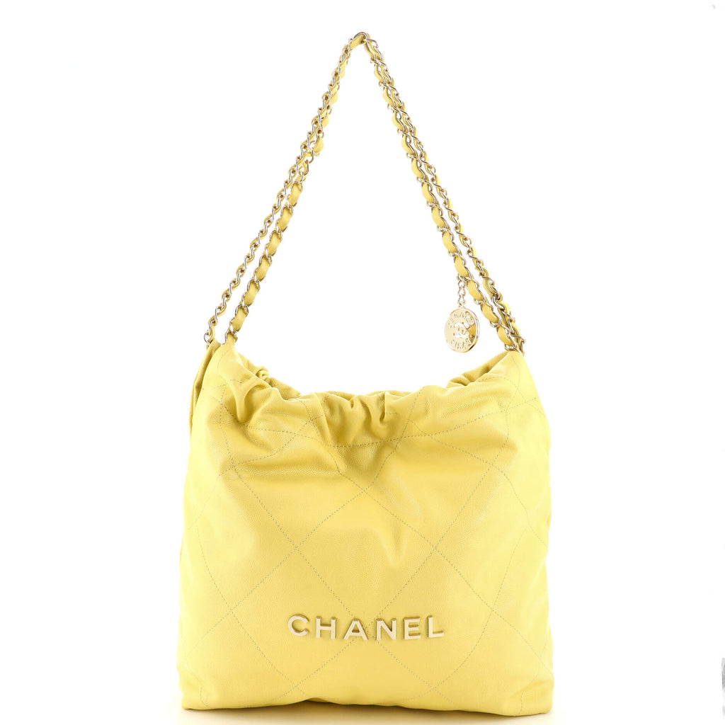 Chanel 22 Medium Handbag Yellow/Grey/Brown/Dark Blue/Pink/Jade
