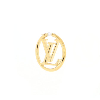 Shop Louis Vuitton Louise Hoop Earrings (OUISE GM HOOP EARRINGS