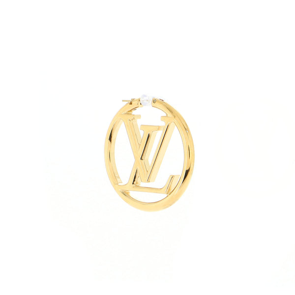 Louis Vuitton Louise Hoop Earrings Metal GM Gold 2005831