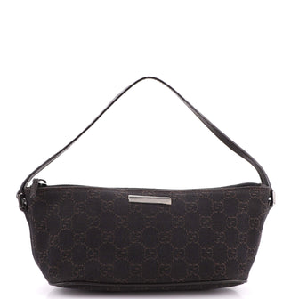 Gucci Vintage Boat Pochette GG Canvas Small