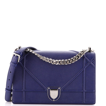 Christian Dior Diorama Flap Bag Grained Calfskin Medium