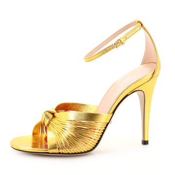 Gucci Women's Crawford Knot Heeled Sandals Leather