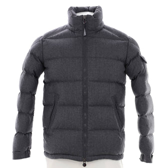 Moncler Men's Montgenevre Puffer Jacket Quilted Wool with Down