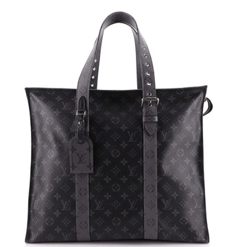 Louis Vuitton New Cabas Zippe Bag Reverse Monogram Eclipse Canvas GM