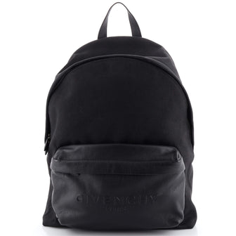 Classic Backpack Canvas with Leather Large