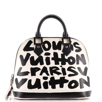 Louis Vuitton Alma Handbag Limited Edition Graffiti Leather MM