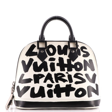 Louis Vuitton Alma Handbag Limited Edition Graffiti Leather MM