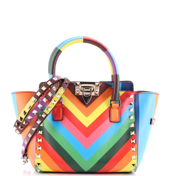 Valentino Garavani 1973 Rockstud Tote Rigid Leather Mini