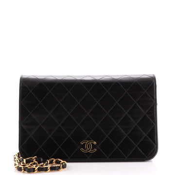 Chanel Vintage Full Flap Bag Quilted Lambskin Medium