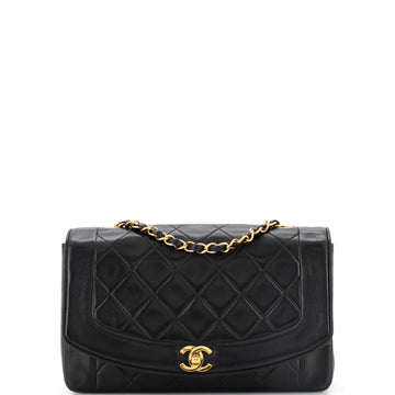 Chanel Vintage Diana Flap Bag Quilted Lambskin Medium