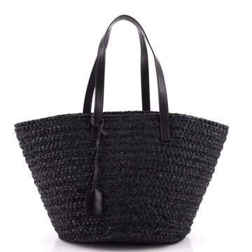 Saint Laurent Panier Basket Shopper Raffia Medium