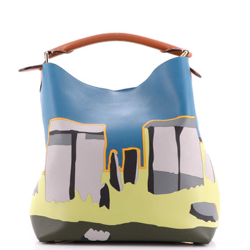 Loewe T Bucket Bag Printed Leather Medium