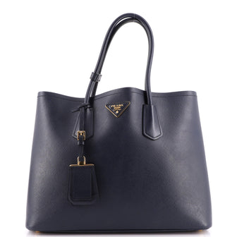 Prada Cuir Double Tote Saffiano Leather Large