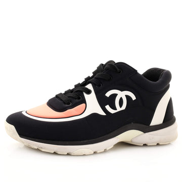 Chanel Women's CC Low-Top Sneakers Lycra and Rubber