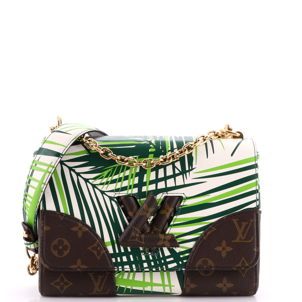 Louis Vuitton Twist Handbag Limited Edition Palm Print Leather at 1stDibs   louis vuitton twist limited edition, louis vuitton twist green, louis  vuitton palm