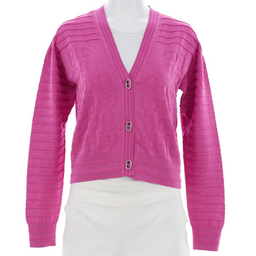 Hermes Women's Chaine d'Ancre Long Sleeve Cardigan Silk Blend