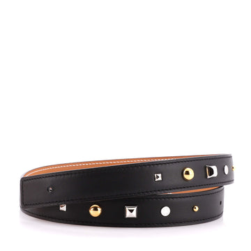 Hermes Medor Belt Studded Leather Thin