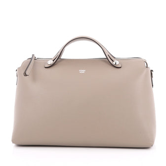 Fendi By The Way Satchel Calfskin Large Gray 2007603