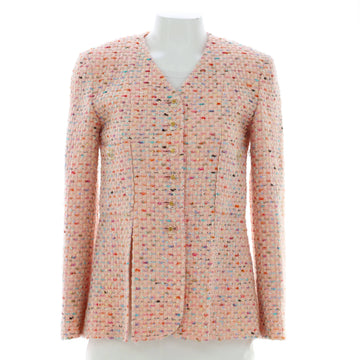 Chanel Women's Vintage Front Slit Jacket Tweed