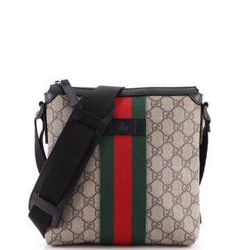 Gucci Web Messenger Bag GG Coated Canvas Small