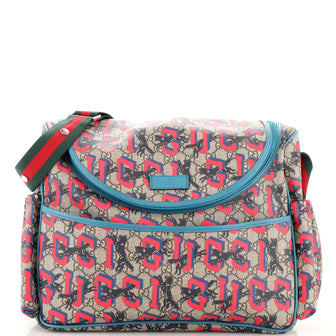 Gucci Diaper Bag Printed GG Coated Canvas