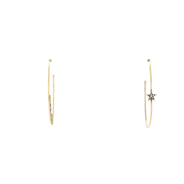 Christian Dior J'Adior Hoop Earrings Metal with Crystals