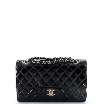 Chanel Classic Double Flap Bag Quilted Patent Medium