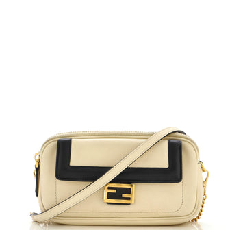 Fendi Easy 2 Baguette Crossbody Bag Leather Mini