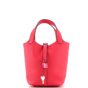 Hermes Monochrome Picotin Lock Bag Clemence PM