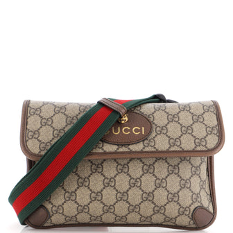 Gucci Neo Vintage Flap Belt Bag GG Coated Canvas