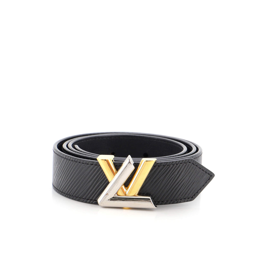 Louis Vuitton LV Twist Belt Epi Leather Medium Black 2008492