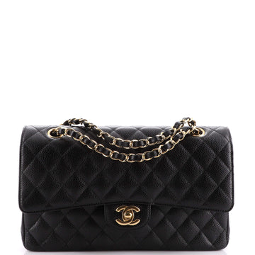 Chanel Classic Double Flap Bag Quilted Caviar Medium