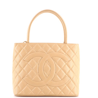 Chanel Medallion Tote Quilted Caviar